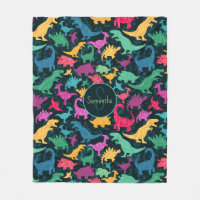 Fille Florale Dinosaure Silhouette Filles