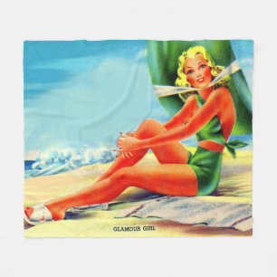 Couverture Polaire Fille glamour des années 1940