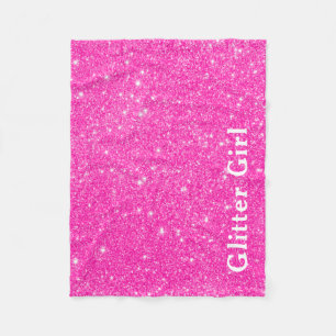 Couverture Polaire Fille Pailletée Rose Chaud Montre Ton Glamour Étin