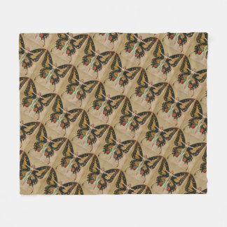 Couverture Polaire Fille papillon de Leyendecker Art Déco vintage