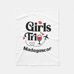 Couverture Polaire Filles de vin mignonnes Voyage à Madagascar Vacanc