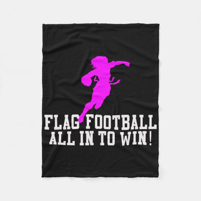 Couverture Polaire Filles Drapeau Football Pour Enfants Jeunes Ou Fem (Devant)