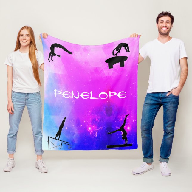 Couverture Polaire Filles Gymnastique Événements Abstraite (En situation)