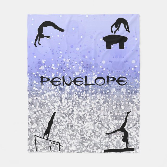 Couverture Polaire Filles Gymnastique Événements Blanche (Devant)