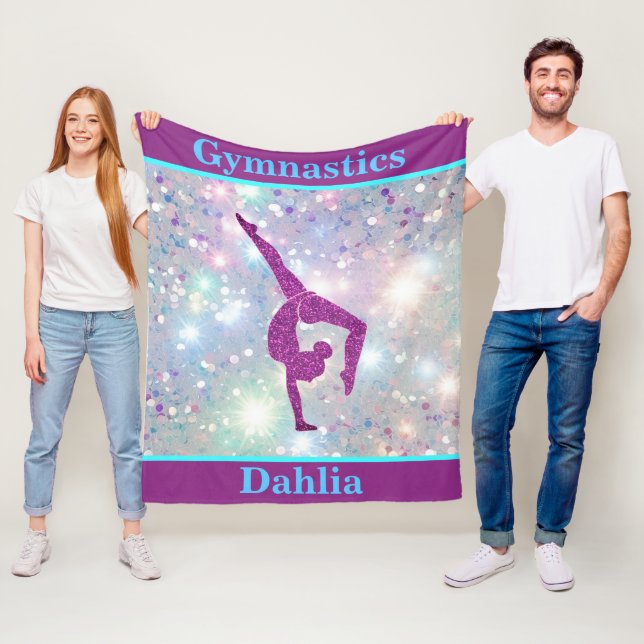 Couverture Polaire Filles Gymnastique Leap Pastel Glamor (En situation)