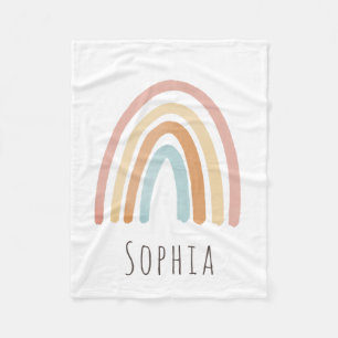 Couverture Polaire Filles Jote Boho Aquarelle Arc-en-ciel Enfants