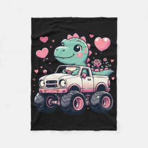 Couverture Polaire Filles mignonnes Enfants Saint-Valentin Dinosaure