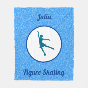 Couverture Polaire Filles Patinage artistique Blanche polaire