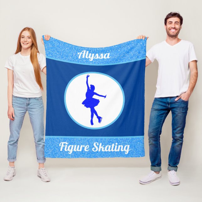 Couverture Polaire Filles Patinage artistique Blanche polaire (En situation)