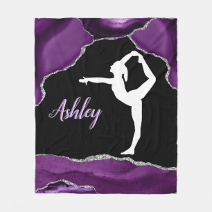 Couverture Polaire Filles Purple Parties scintillant Gymnastique Dans