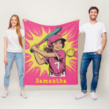 Filles softball fête d'anniversaire cadeau