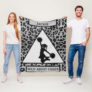 Couverture Polaire Filles "Wild About Cheer" Silver Leopard