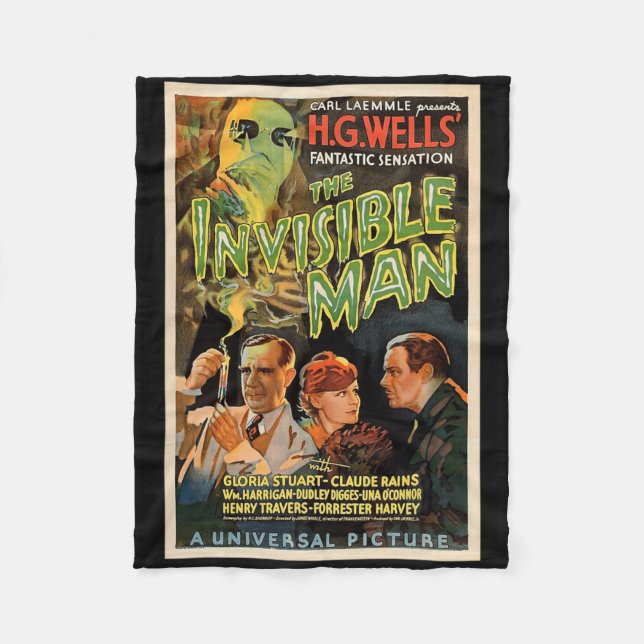 Couverture Polaire Film D'Horreur Rétro S Monstres Halloween (Devant)