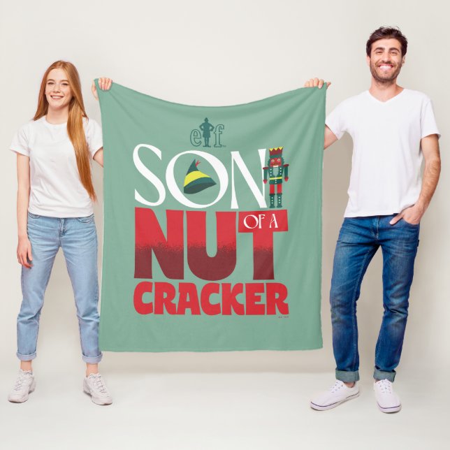 Couverture Polaire Fils d'un Graphisme Casse-Noix (En situation)