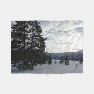 Couverture Polaire Fin d'une journée de neige dans le parc national d