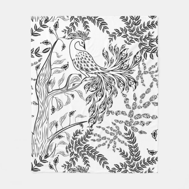 Couverture Polaire Firebird, oiseau (Devant)