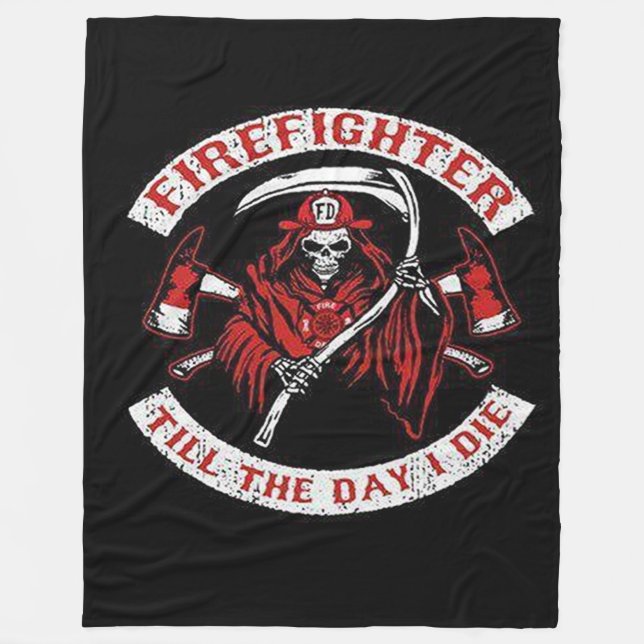 Couverture Polaire FireFighter Jusqu'Au Jour De Ma Mort (Devant)