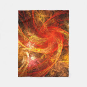 Couverture Polaire Firestorm Nova Art Abstrait