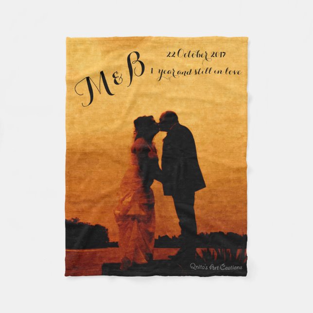 Couverture Polaire First year wedding anniversary keepsake (Devant)