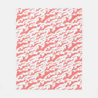 Couverture Polaire Fishers Island Fleece Blanket – Pink/White