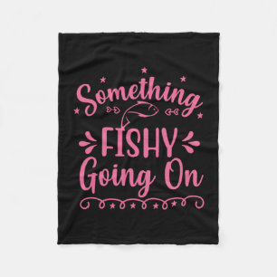 Couverture Polaire Fishing Art Something Fish Going