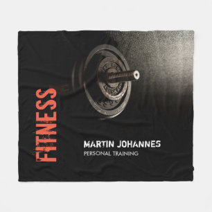 Couverture Polaire Fitness Personal Trainer Bodybuilding Modern Sharp