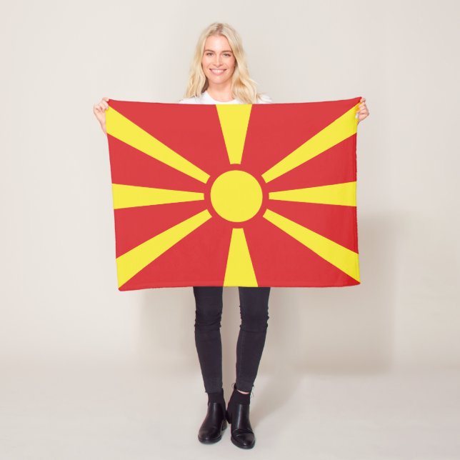 Couverture Polaire Flag de Macedonia (En situation)
