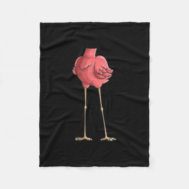 Couverture Polaire Flamant rose sans tête cool cadeaux costumes d'Hal (Devant)