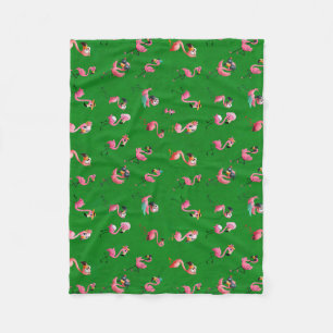 Couverture Polaire Flamants roses