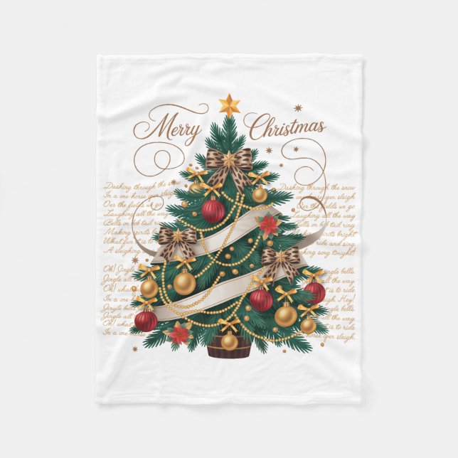 Couverture Polaire Fleece Blanket-Baby Merry Christmas Fleece Blanket (Devant)
