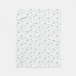 Couverture Polaire Fleur blanche romantique