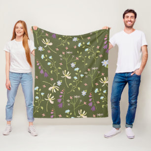 Couverture Polaire Fleur Motif Printemps Floral