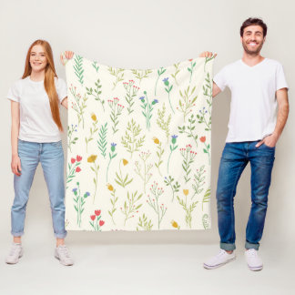 Couverture Polaire Fleur Motif Printemps Floral