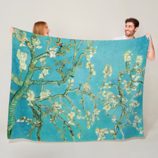 Couverture Polaire Fleurs d'amandes par van Gogh