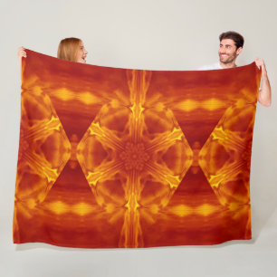 Couverture Polaire Fleurs de feu de Bohême 57