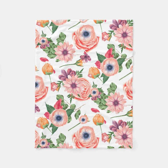 Couverture Polaire Fleurs Et Boues (Devant)