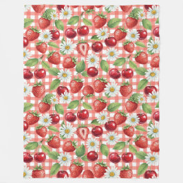 Couverture Polaire Fleurs et Fruits