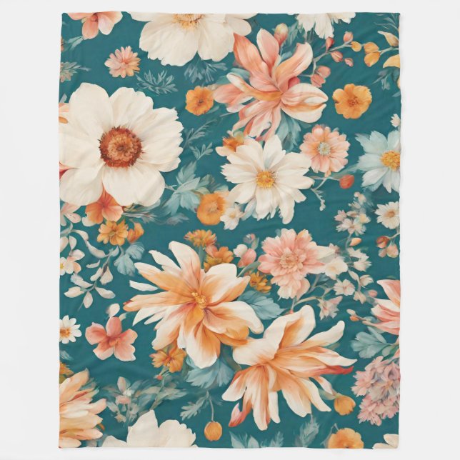 Couverture Polaire Fleurs Extraordinaires (Devant)
