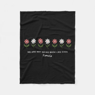 Couverture Polaire Fleurs Florales Mignonnes Nous Ne Reviendrons Pas