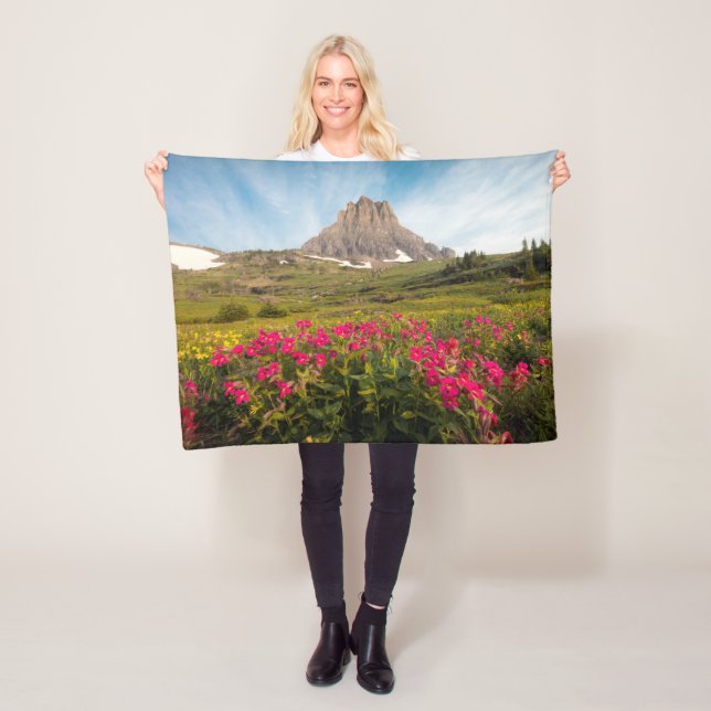 Couverture Polaire Fleurs | Parc national des Glaciers du Montana (En situation)