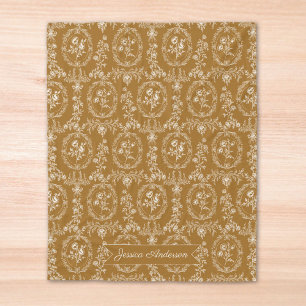 Couverture Polaire Fleurs Rococo Vintage Motif Floral Personnalisé