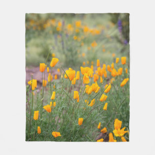 Couverture Polaire fleurs sauvages beaux et parfumés poussant en tucs