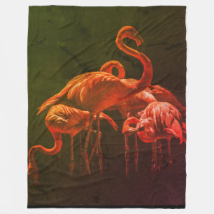 Couverture Polaire FLOC de FLAMANTS ROSES