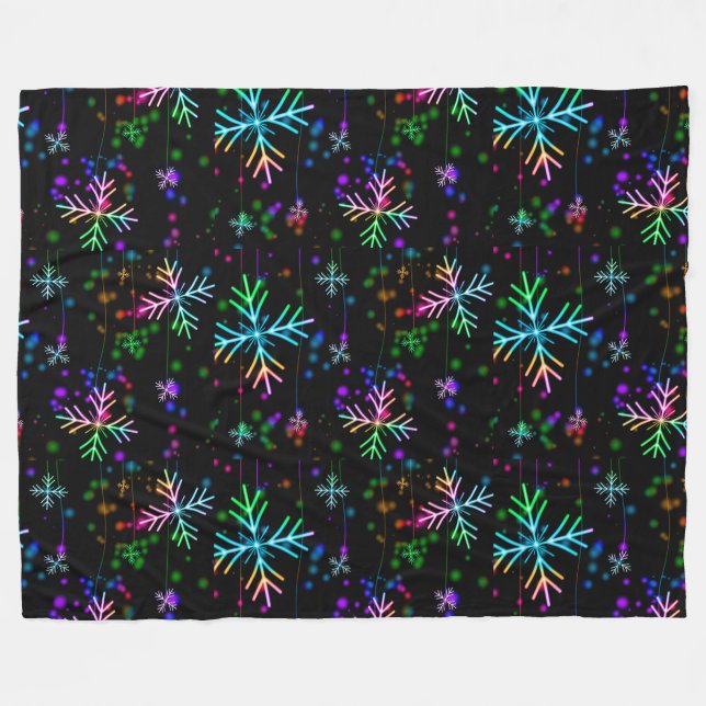 Couverture Polaire Flocon de neige (Devant (Horizontal))