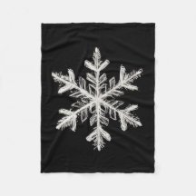 Couverture polaire flocon de neige