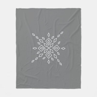 Couverture Polaire Flocon de Neige Cristallisé