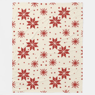 Couverture Polaire Flocon de neige en étoile scandinave