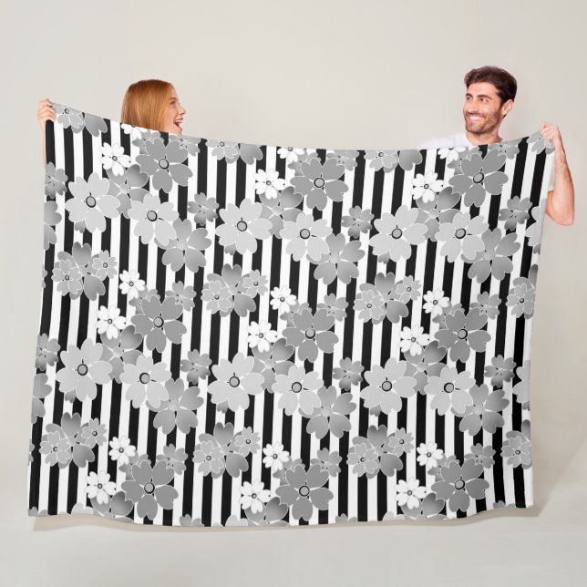 Couverture Polaire Floral (En situation)