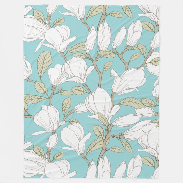 Couverture Polaire Floral (Devant)