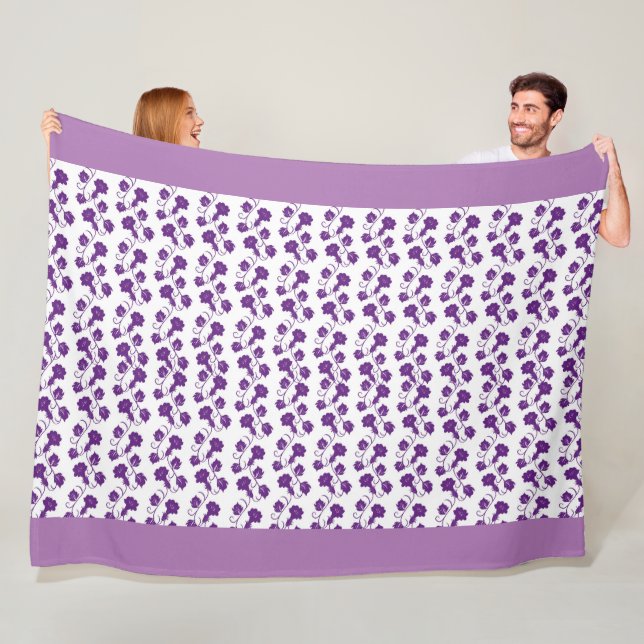 Couverture Polaire Floral (En situation)